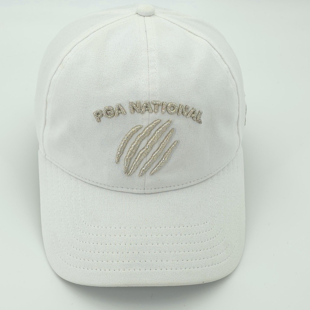 PGA National Hat Cap Womens Under Armour OSFA White Golf Florida Strap Back
